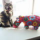 Order Ketchup knitted Hippo handmade toy. IRINA GRUDKINA Handmade Knitwear. Livemaster. . Stuffed Toys Фото №3