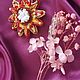 Брошь из стекляруса Солнышко. Брошь-булавка. Olga.brooch. Интернет-магазин Ярмарка Мастеров.  Фото №2
