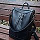 Order Backpack leather city. Sergei. Livemaster. . Backpacks Фото №3