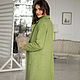 Order Cashmere coat, olive green coat double breasted wool jacket. mozaika-rus. Livemaster. . Coats Фото №3