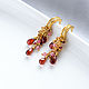 Garnet and tourmaline earrings. Earrings. Solanda. Online shopping on My Livemaster.  Фото №2