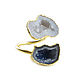 Order Quartz ring, dark blue ring, white ring two stones. Irina Moro. Livemaster. . Rings Фото №3