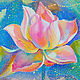The picture with the Lotus 'Birth of Light' oil on canvas. Pictures. Multicolor Gallery. Online shopping on My Livemaster.  Фото №2