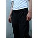 Заказать Брюки мужские из вареной крапивы Рами Ramie Single Pleat Pant Black. VÄN Studio. Ярмарка Мастеров. . Брюки мужские Фото №3