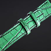 Украшения handmade. Livemaster - original item Crocodile Leather Watchband for Apple Watch IMA0481JB. Handmade.