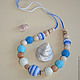 Slingobusy 'Blue',knitted beads 2 options, Slingbus, Mytishchi,  Фото №1
