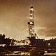 Подарок нефтянику Картина нефтью "Буровая на восходе", Картины, Москва,  Фото №1