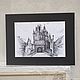 Graphic black and white painting of the castle. Pictures. paintmart (oikos). My Livemaster. Фото №4