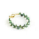 Order Pearl bracelet 'Enchanted forest' green thin bracelet. Irina Moro. Livemaster. . Bead bracelet Фото №3