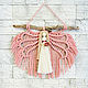 Panno macrame Rose wings. Panel macramé. Textile Shop Natalya. Online shopping on My Livemaster.  Фото №2