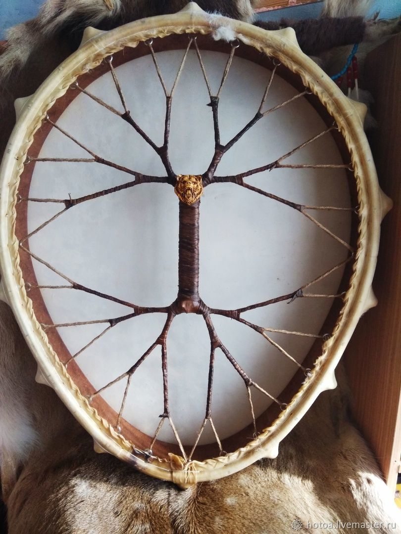 Бубен 30, 35, 40, 45, 50, 55, 60, 70,80 см с рогами в интернет-магазине ...