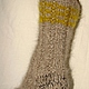 Socks cashmere knitted art. No. 55m of dog hair . 
Socks are knitted of 2 spun thread . 
Very thick and very warm . Length average. 
Manual spinning.Manual knitting.