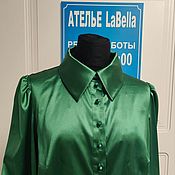 Одежда handmade. Livemaster - original item blouse: Silk blouse with ruffles. Handmade.