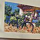 Painting cross stitch Rustic landscape Bicycle Provence. Pictures. sweet-home11. My Livemaster. Фото №4