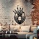 Metal wall decor 'Bear with crown'. Panels. arnometaldecor. Online shopping on My Livemaster.  Фото №2