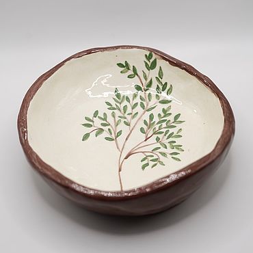 Посуда ручной работы. Ярмарка Мастеров - ручная работа Пиала Веточка. Handmade.