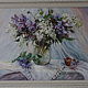 Oil painting 'lilac blooms' 50-70. Pictures. OMA-EVA. My Livemaster. Фото №6