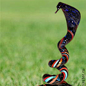 Для дома и интерьера handmade. Livemaster - original item Glass figurine Cobra snake. Handmade.
