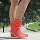 Order Summer boots 'Charlotte'. KnittedBoots. Livemaster. . High Boots Фото №3