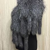 Аксессуары handmade. Livemaster - original item Stole from knitted fur of a silver Fox. Handmade.