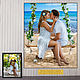 Portrait by photo, seascape. Anniversary, birthday gift, Fine art photographs, Moscow,  Фото №1