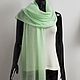 Kid mohair Stole Scarf (delicate green). Wraps. Scarfland. Online shopping on My Livemaster.  Фото №2