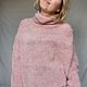Soft fluffy pink Merino oversize sweater. Sweaters. svetlana-sayapina. Online shopping on My Livemaster.  Фото №2