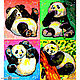 Painting 90h80 Funny Pandas, Pictures, Morshansk,  Фото №1