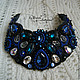'Black berry' embroidered necklace. Necklace. byDariaSutyrina (byDariaSutyrina). Online shopping on My Livemaster.  Фото №2