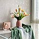 Тюльпаны в вазе силиконовые, Композиции, Энгельс,  Фото №1