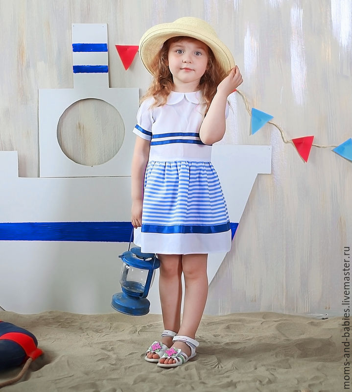 Морской стиль в одежде для детей