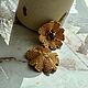  Цветок Злата. Серьги классические. Tori Jewelery. Ярмарка Мастеров.  Фото №4