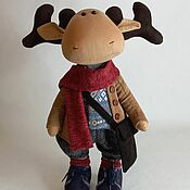 Куклы и игрушки handmade. Livemaster - original item moose. Handmade.