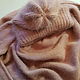 Cap with lapel and kerchief (bactus). Caps. Knitted with love. My Livemaster. Фото №5
