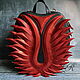 Women's leather backpack 'Dragon Wings', Backpacks, Moscow,  Фото №1