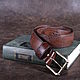 Men's leather belt "Vintage". Straps. CRAZY RHYTHM bags (TP handmade). Online shopping on My Livemaster.  Фото №2