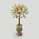 Tree of pearls `Wedding gift` in a vase of onyx
