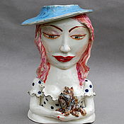 Для дома и интерьера handmade. Livemaster - original item The lady with the dog. Sculpture Vase.. Handmade.