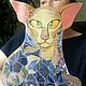  кот в цветах. Картины. Авторские работы Цимбалей Элины.. Ярмарка Мастеров.  Фото №8