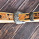 Women's belt made of leather with tisneniem1. Straps. Finist (tisneniekozhi). My Livemaster. Фото №4