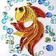 Stained glass windows: fusing glass Goldfish, Stained glass, Ekaterinburg,  Фото №1