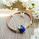Bracelet with lapis lazuli
