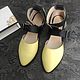 Cosmo sandals pale yellow/turquoise. Sandals. Hitarov (Hitarov). My Livemaster. Фото №4