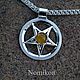The pentagram with the amber or other stones of your choice. Amulet. Nomikon - Oleg Sobolev. Online shopping on My Livemaster.  Фото №2