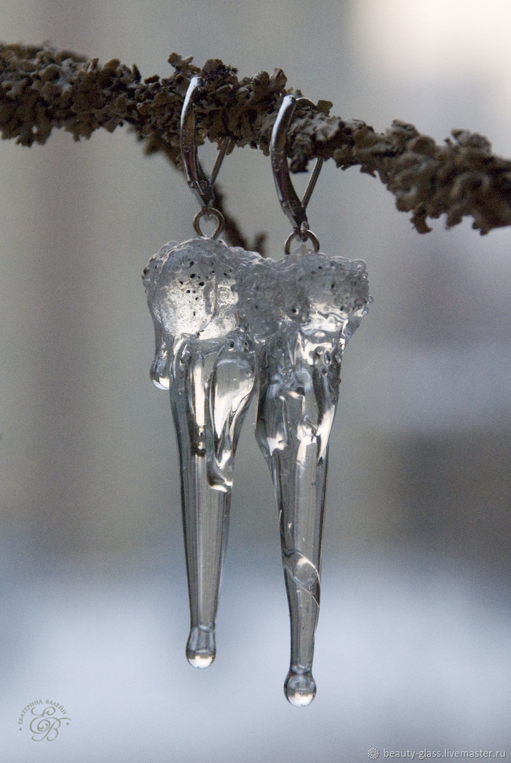 Серьги "Сосульки (Льдинки)" – купить на Ярмарке Мастеров – PVYP6RU ...