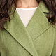 Cashmere coat, olive green coat double breasted wool jacket. Coats. mozaika-rus. My Livemaster. Фото №5