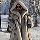 Fur coat Finnish volevogo Fox. Hooded. Fur Coats. Zimma. Online shopping on My Livemaster.  Фото №2
