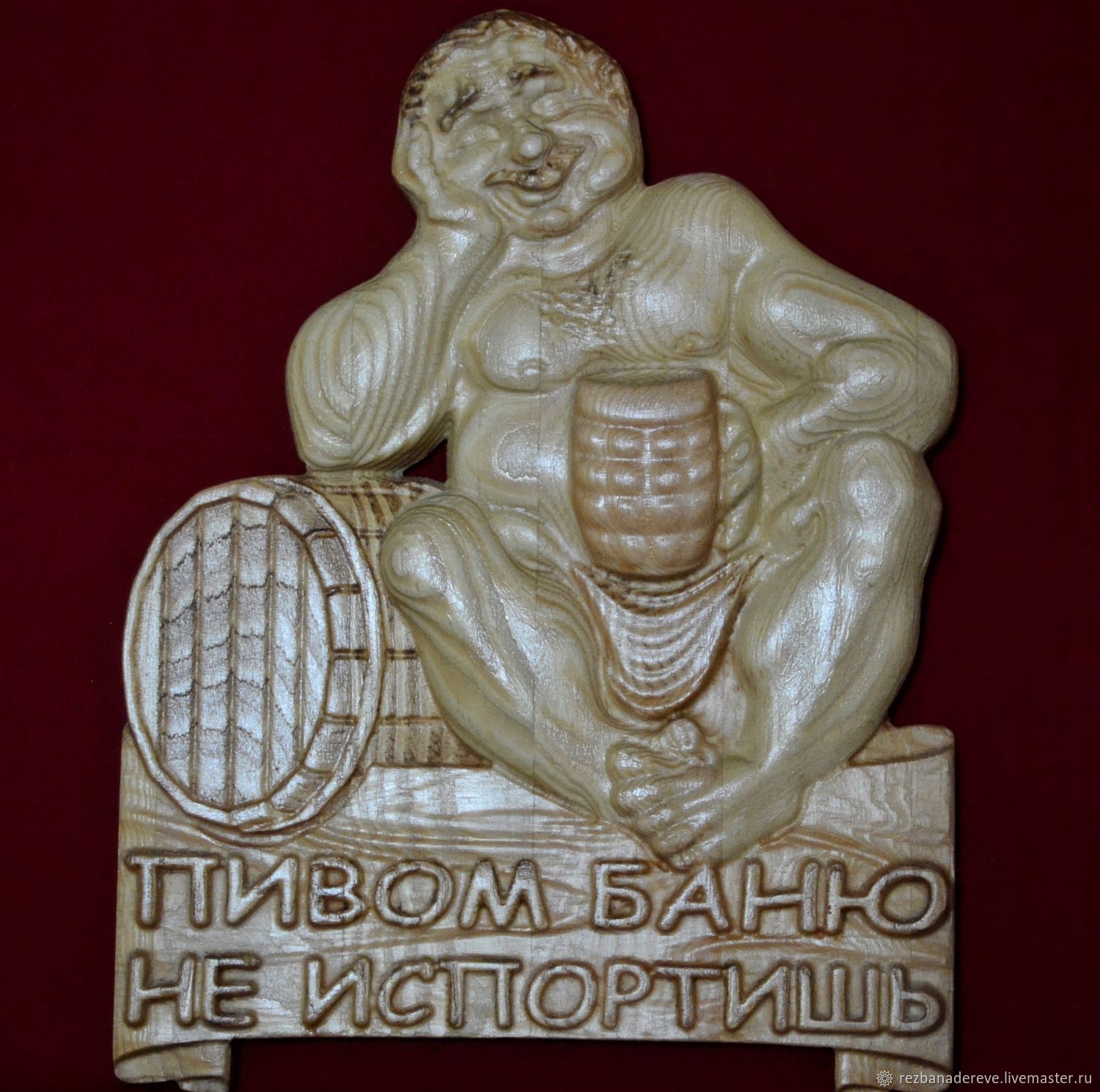Резьба по дереву панно баня