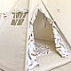 Заказать Вигвам из льна на 6 опор ( шесть граней). Маргарита tipi_workshop. Ярмарка Мастеров. . Вигвам Фото №3