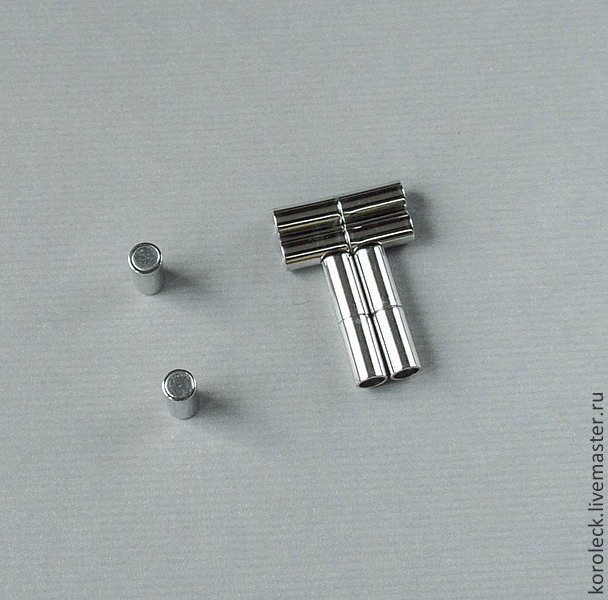 Фурнитура для украшений: Магнитный замок-концевик палочка для шнуров ...